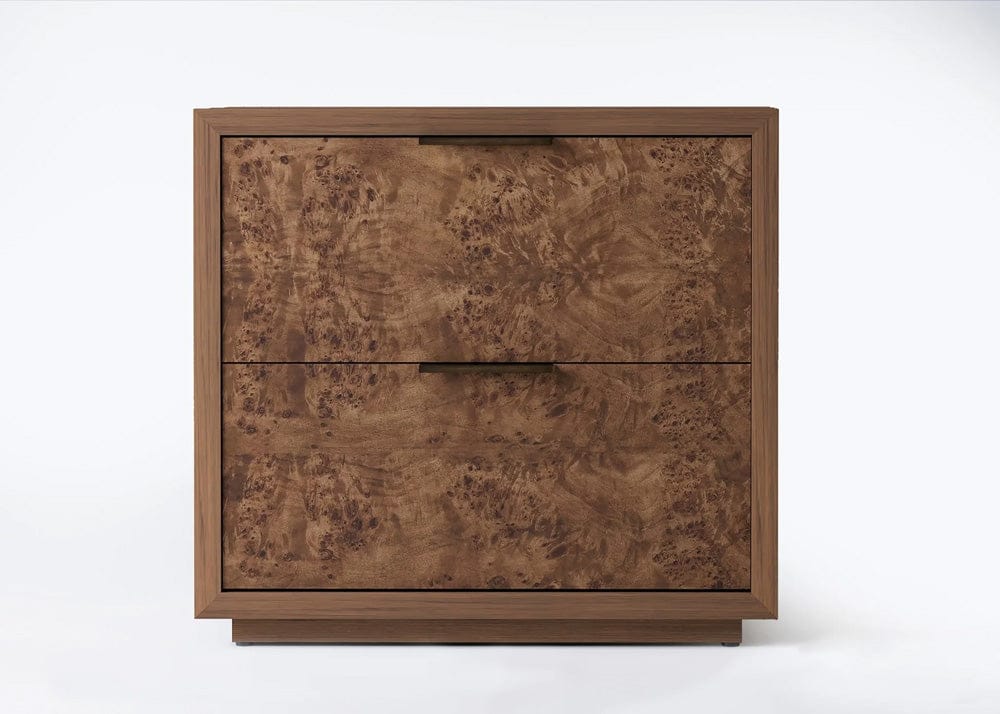 Origins by Alpine - Milan Nightstand, Walnut - 125BRN-02 view 4
