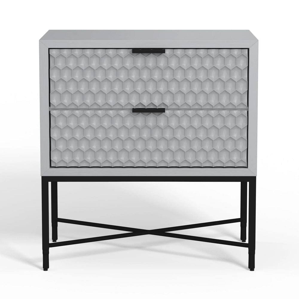 Origins by Alpine - Milo Nightstand (Sky Gray) - 6300-02 view 3