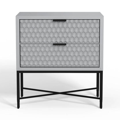 Origins by Alpine - Milo Nightstand (Sky Gray) - 6300-02 view 3