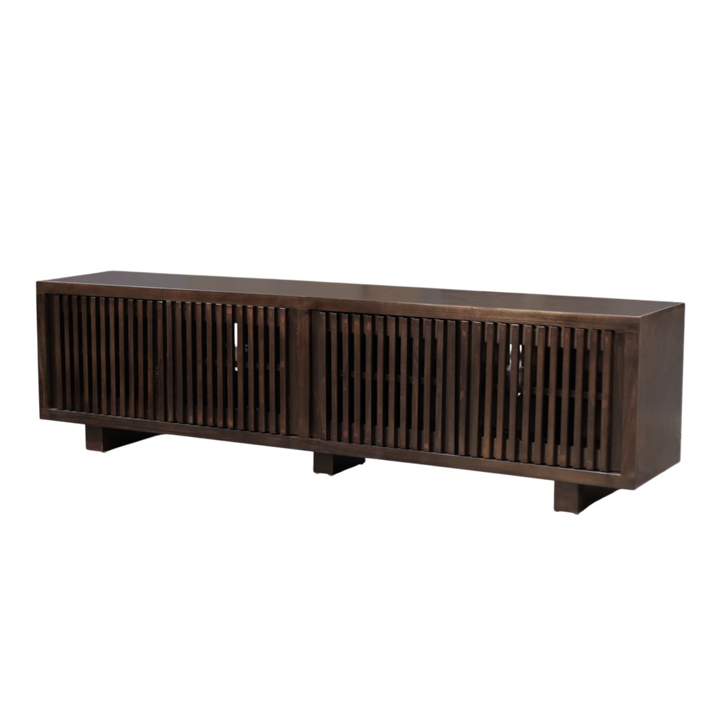 Origins by Alpine - Nara 80" TV Console, Dark Walnut - RW8020 view 2