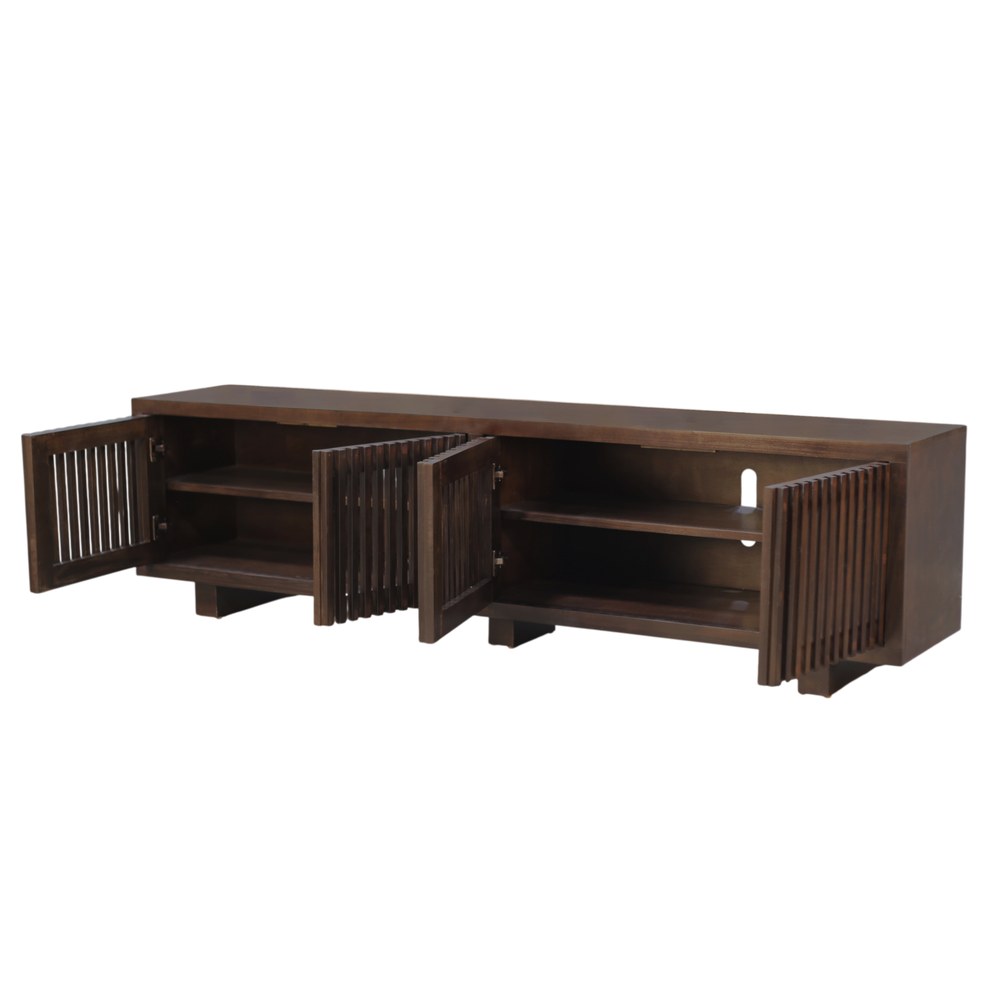 Origins by Alpine - Nara 80" TV Console, Dark Walnut - RW8020 view 5