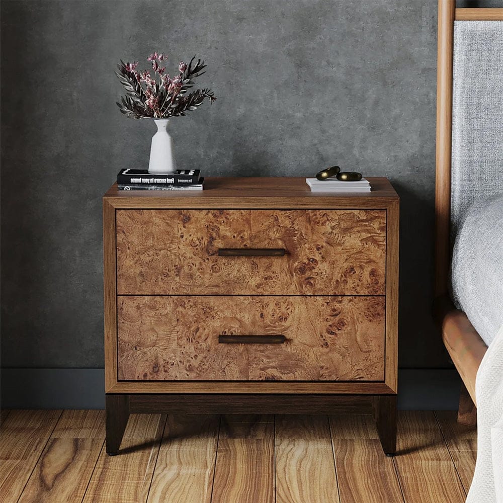 Origins by Alpine - Owen Nightstand with Legs, Walnut - 325-02 view 3