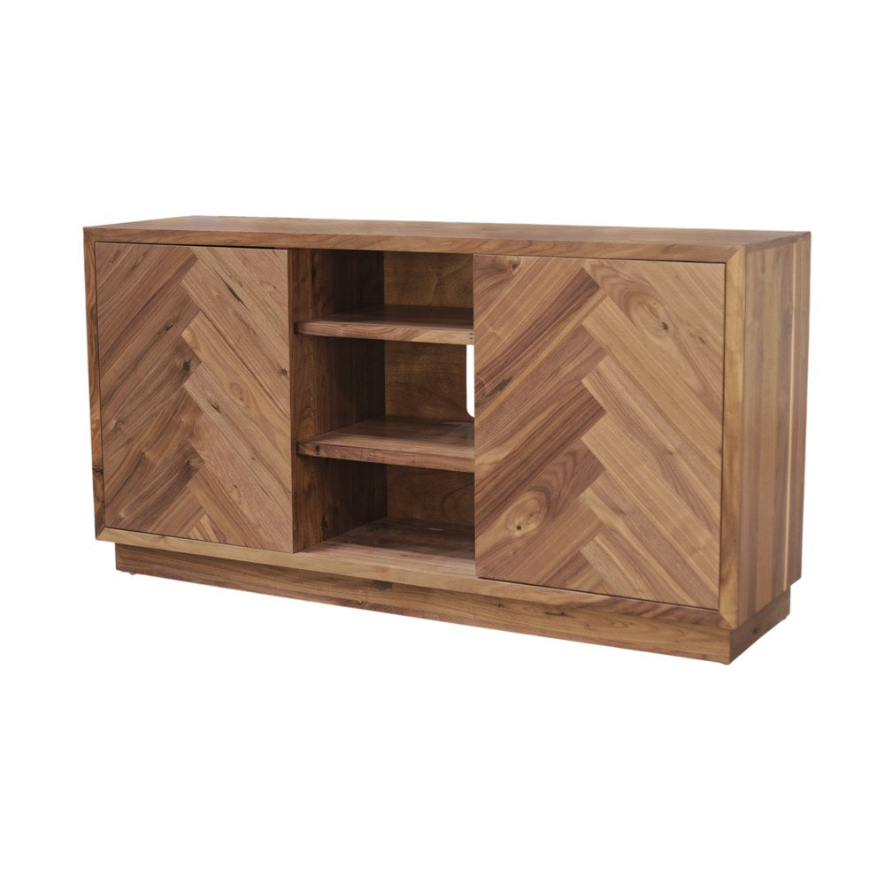 Origins by Alpine - Russo 60" Sideboard, Honey Walnut - SJ3160 view 2