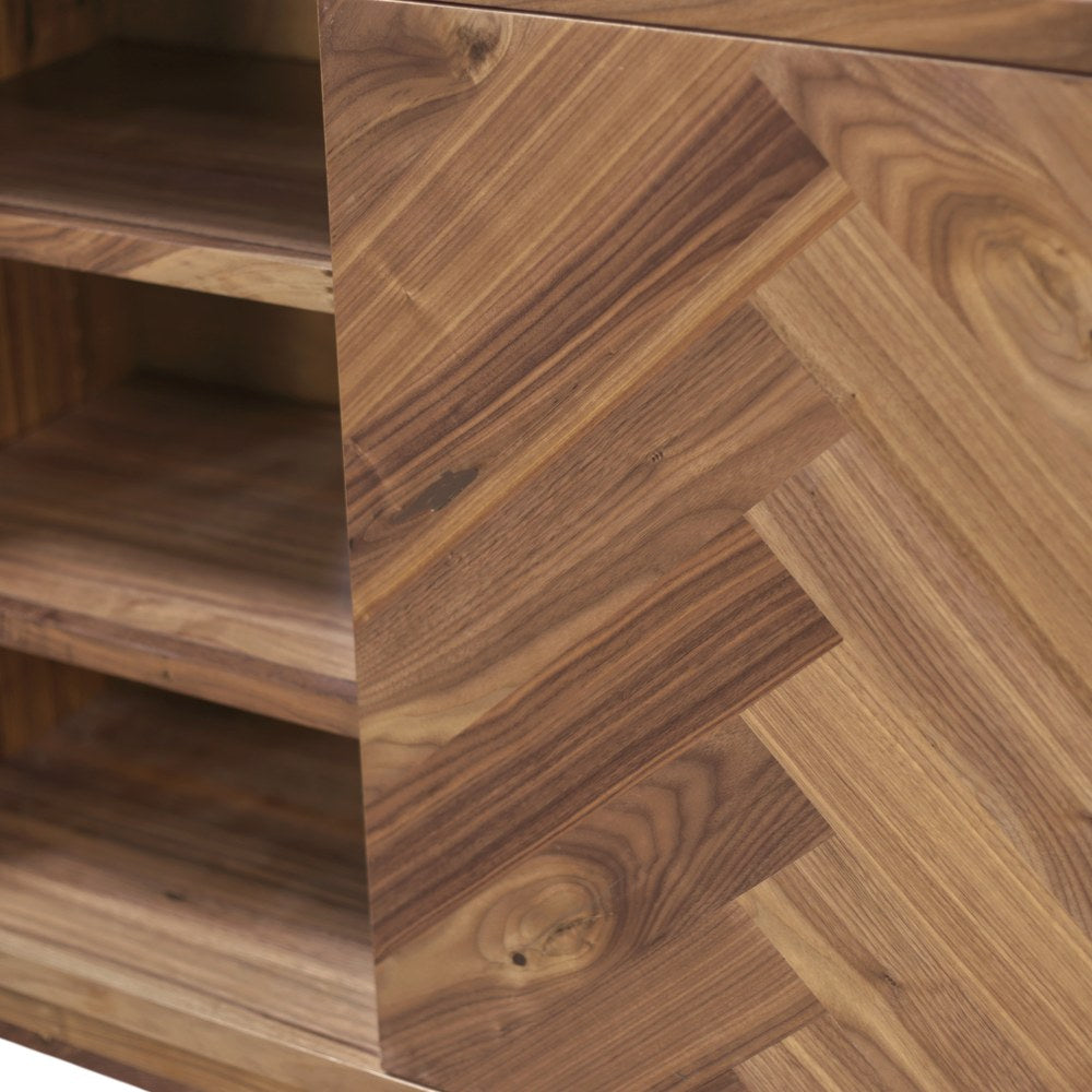 Origins by Alpine - Russo 60" Sideboard, Honey Walnut - SJ3160 view 6