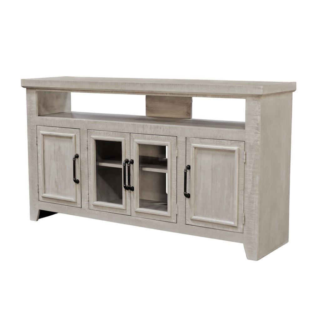Origins by Alpine - Willow Creek 60" TV Console, White Wash - HG6055 view 2