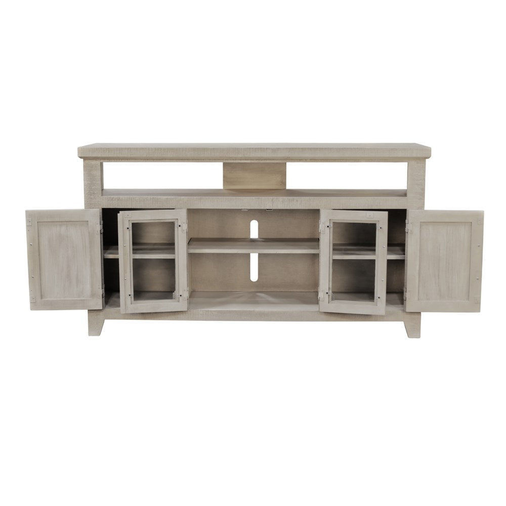 Origins by Alpine - Willow Creek 60" TV Console, White Wash - HG6055 view 4