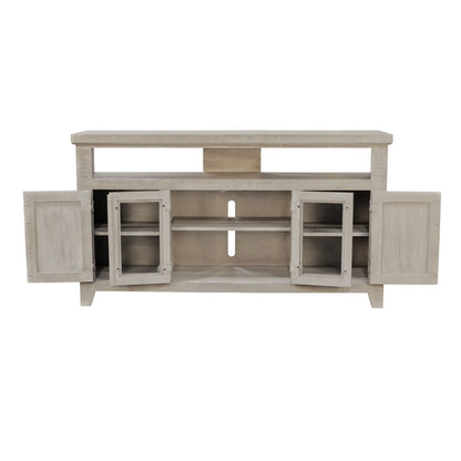 Origins by Alpine - Willow Creek 60" TV Console, White Wash - HG6055 view 4