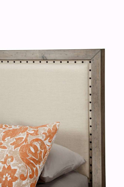 Origins by Alpine - Classic Queen Bed in Grey - 1817-01Q veiw 3