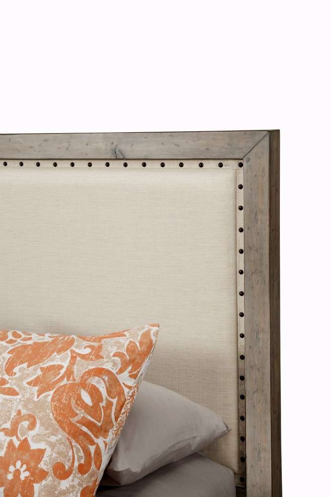 Origins by Alpine - Classic Standard King Bed in Grey - 1817-07EK veiw 3