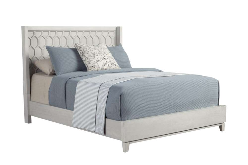 Origins by Alpine - Denver Full Size Panel Bed in Grey - 2013-08F veiw 1