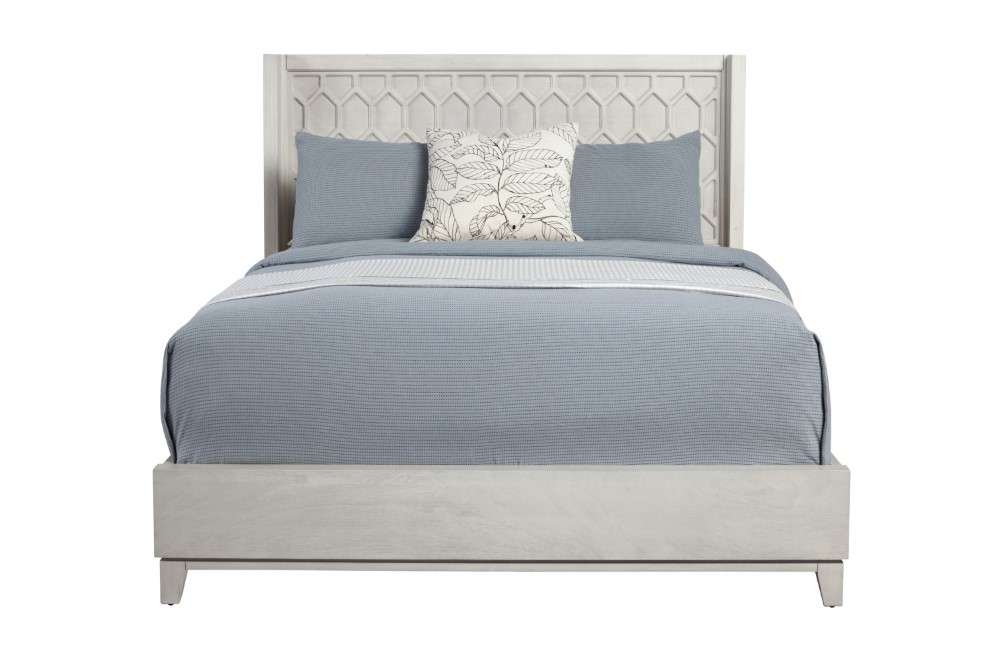Origins by Alpine - Denver Full Size Panel Bed in Grey - 2013-08F veiw 2