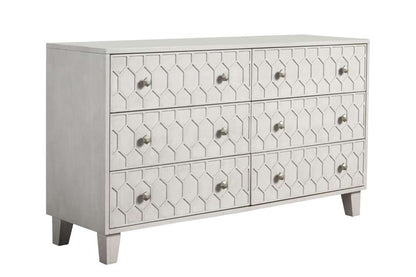 Origins by Alpine - Denver Six Drawer Dresser in Grey - 2013-03 veiw 1