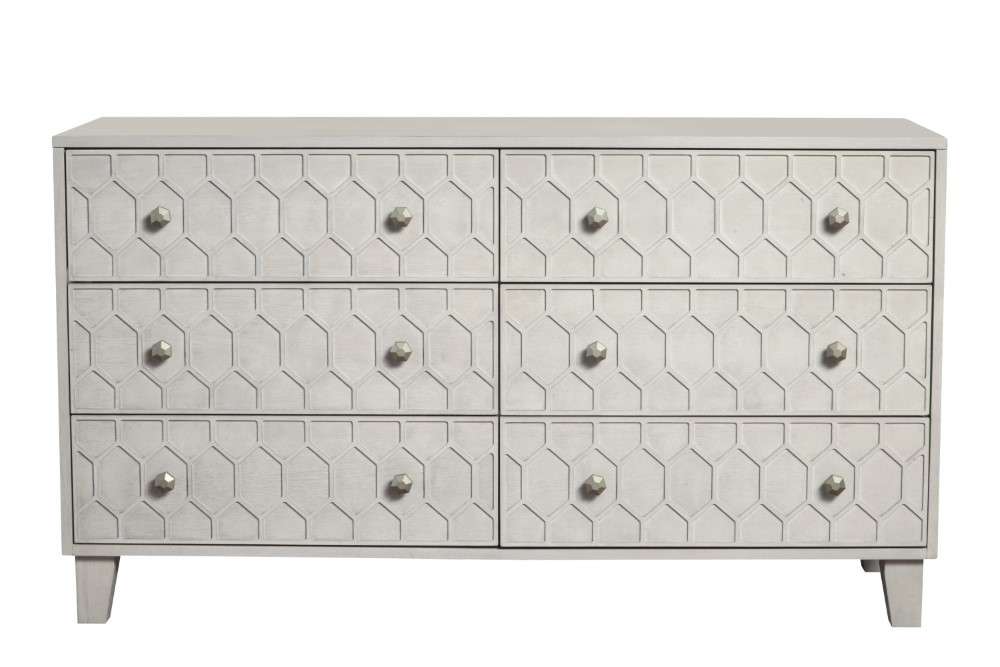Origins by Alpine - Denver Six Drawer Dresser in Grey - 2013-03 veiw 2