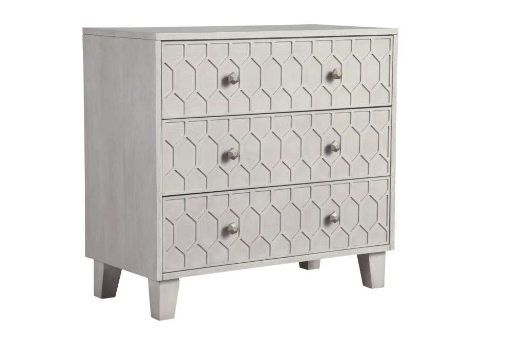 Origins by Alpine - Denver Three Drawer Small Chest in Grey - 2013-04 veiw 1