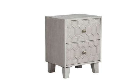 Origins by Alpine - Denver Two Drawer Nightstand in Grey - 2013-02 veiw 1