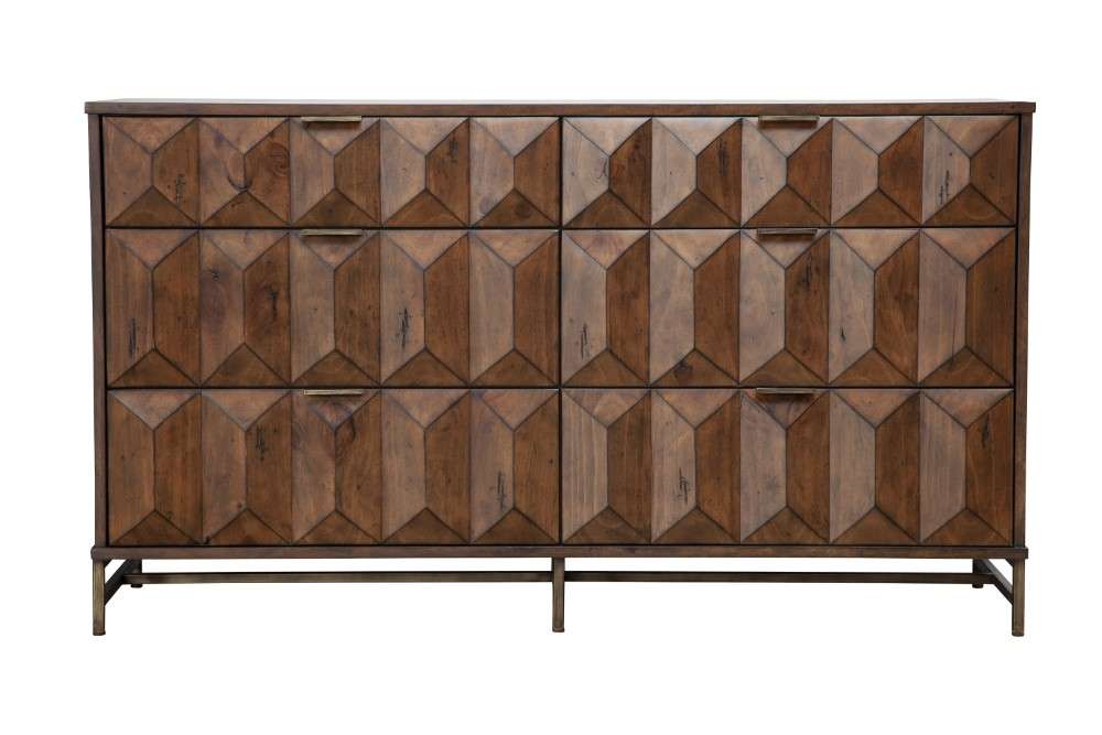 Origins by Alpine - Trig 6 Drawer Dresser in Mahogany - 5300-03 veiw 1