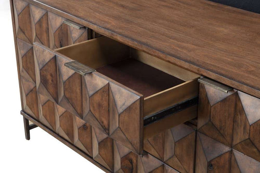 Origins by Alpine - Trig 6 Drawer Dresser in Mahogany - 5300-03 veiw 2