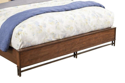 Origins by Alpine - Trig Queen Panel Bed in Mahogany - 5300-01Q veiw 5