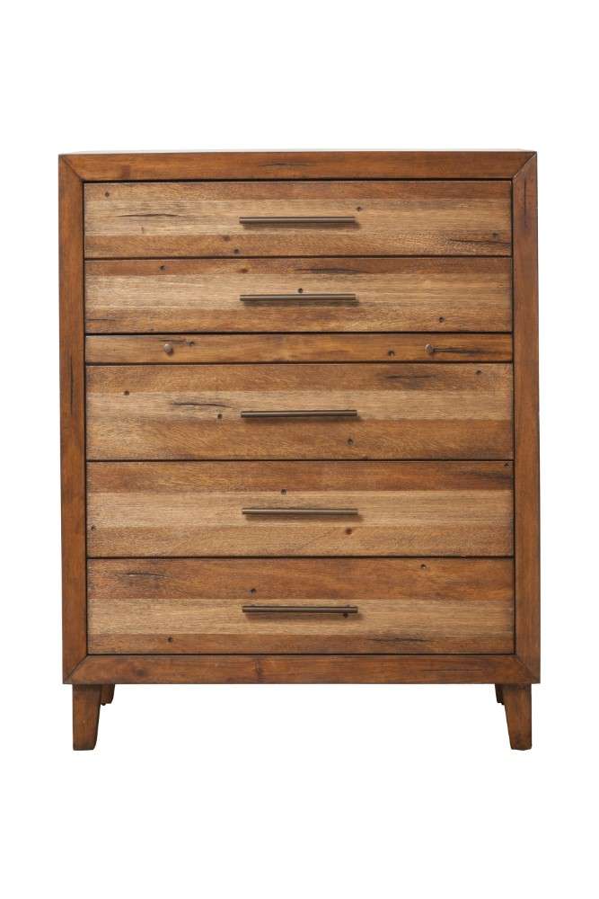 Origins by Alpine - Trinidad 5 Drawer Multifunction Chest in Brown - 2500-05 veiw 1