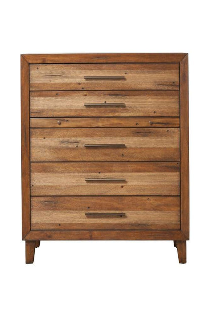 Origins by Alpine - Trinidad 5 Drawer Multifunction Chest in Brown - 2500-05 veiw 1