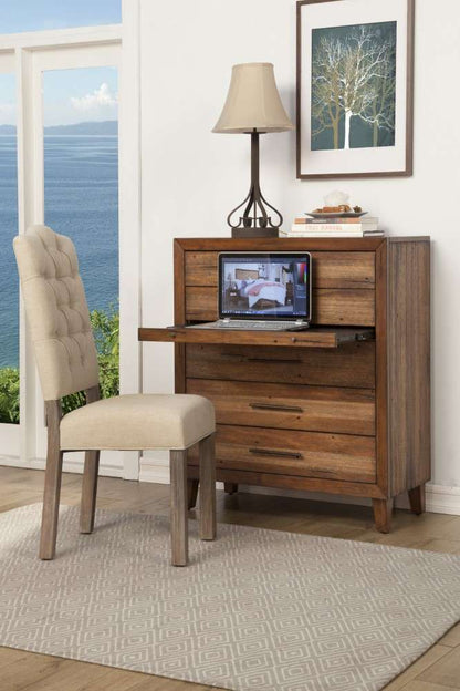 Origins by Alpine - Trinidad 5 Drawer Multifunction Chest in Brown - 2500-05 veiw 2