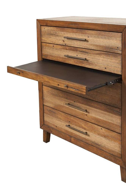 Origins by Alpine - Trinidad 5 Drawer Multifunction Chest in Brown - 2500-05 veiw 3