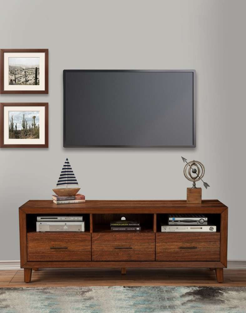 Origins by Alpine - Trinidad TV Console in Toffee - 2500-10 veiw 2