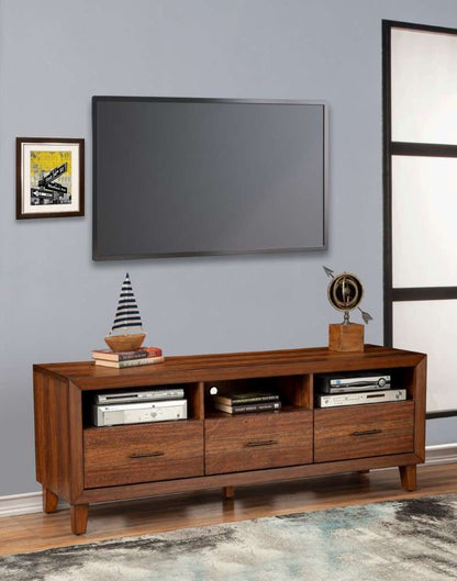 Origins by Alpine - Trinidad TV Console in Toffee - 2500-10 veiw 4