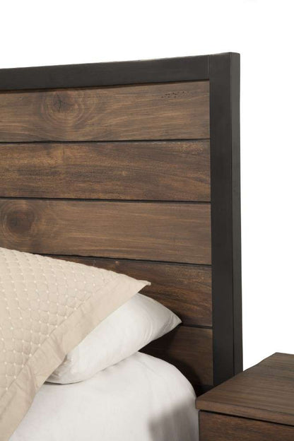 Origins by Alpine - Weston Queen Bed in Pine - 3500-01Q veiw 6