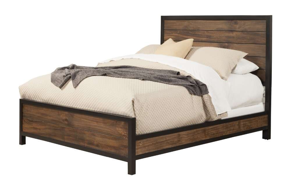 Origins by Alpine - Weston Standard King Bed in Pine - 3500-07EK veiw 1