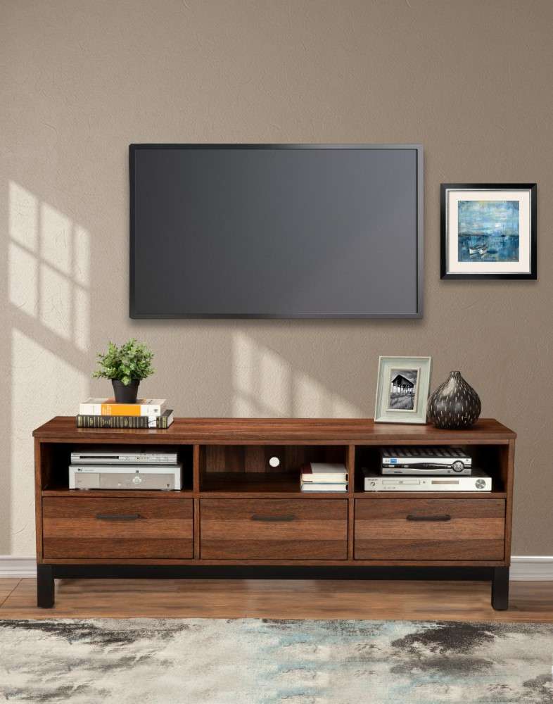 Origins by Alpine - Weston TV Console in Rustic Pine - 3500-10 veiw 2