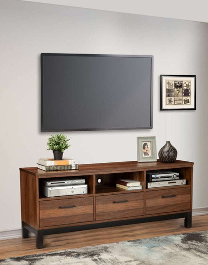 Origins by Alpine - Weston TV Console in Rustic Pine - 3500-10 veiw 4