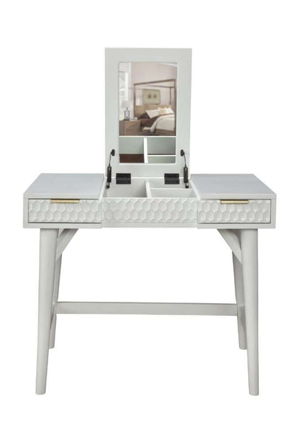 Origins by Alpine - White Pearl Bedroom Vanity in White - 6400-19 veiw 4