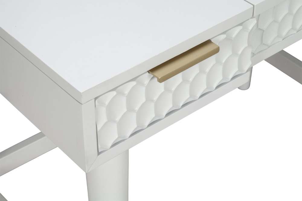 Origins by Alpine - White Pearl Bedroom Vanity in White - 6400-19 veiw 9