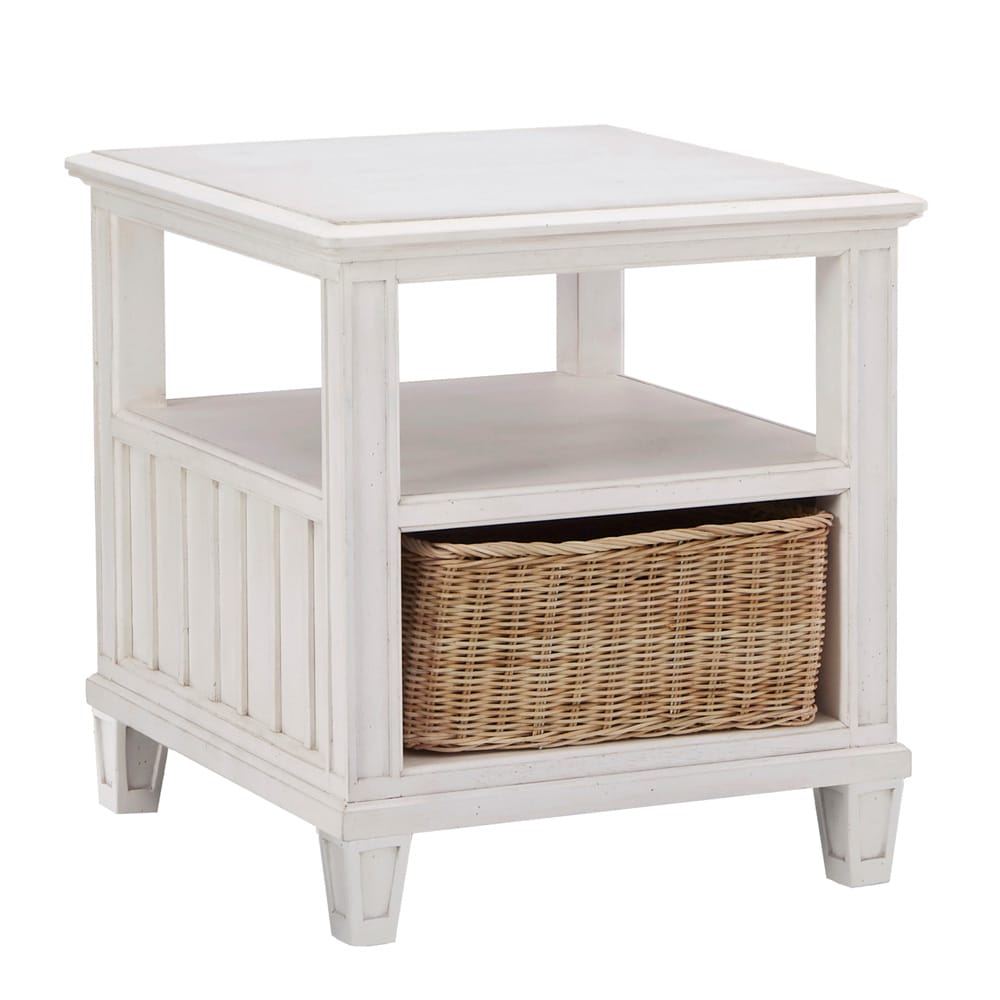 Palmetto Home - Cane Bay End Table with Rattan Basket - 472-802 view 1