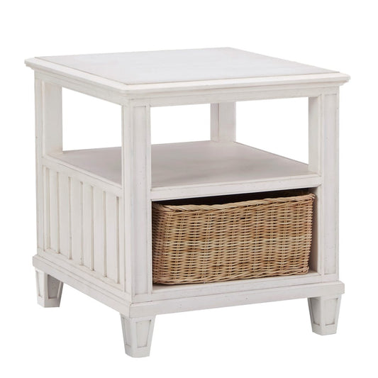 Palmetto Home - Cane Bay End Table with Rattan Basket - 472-802 view 1