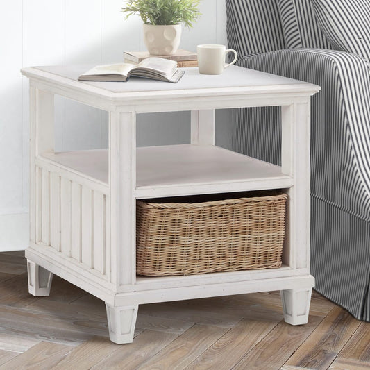 Palmetto Home - Cane Bay End Table with Rattan Basket - 472-802 view 2