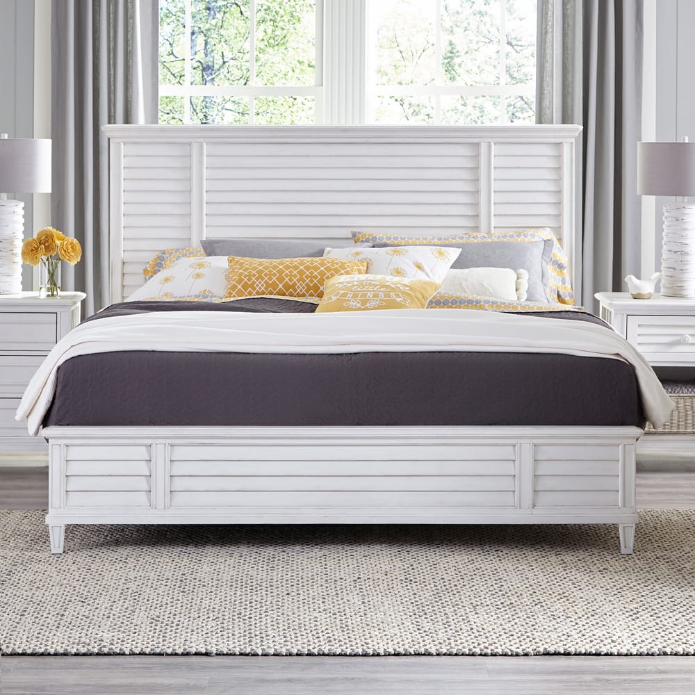 Palmetto Home - Cane Bay King Louvered Panel Bed Complete  - 472-220C view 3