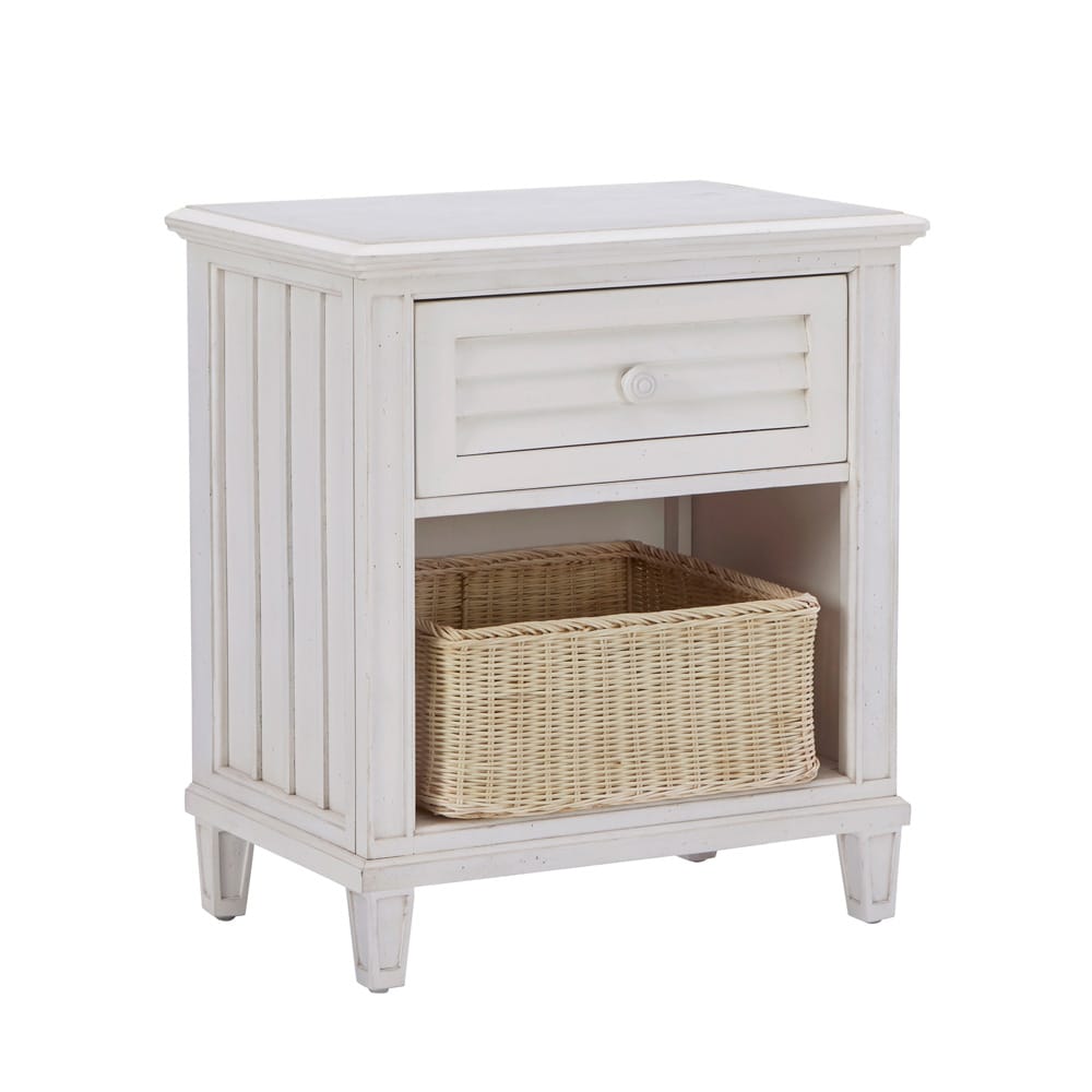 Palmetto Home - Cane Bay One Drawer Nightstand with Basket - 472-355 view 1