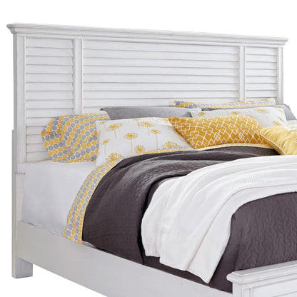 Palmetto Home - Cane Bay Queen Louvered Panel Bed Complete  - 472-210C view 2