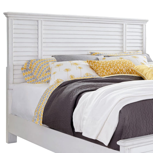 Palmetto Home - Cane Bay Queen Louvered Panel Bed Complete  - 472-210C view 2