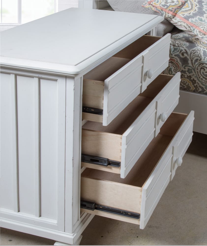 Palmetto Home - Cane Bay Three Drawer Nightstand - 472-350 view 3
