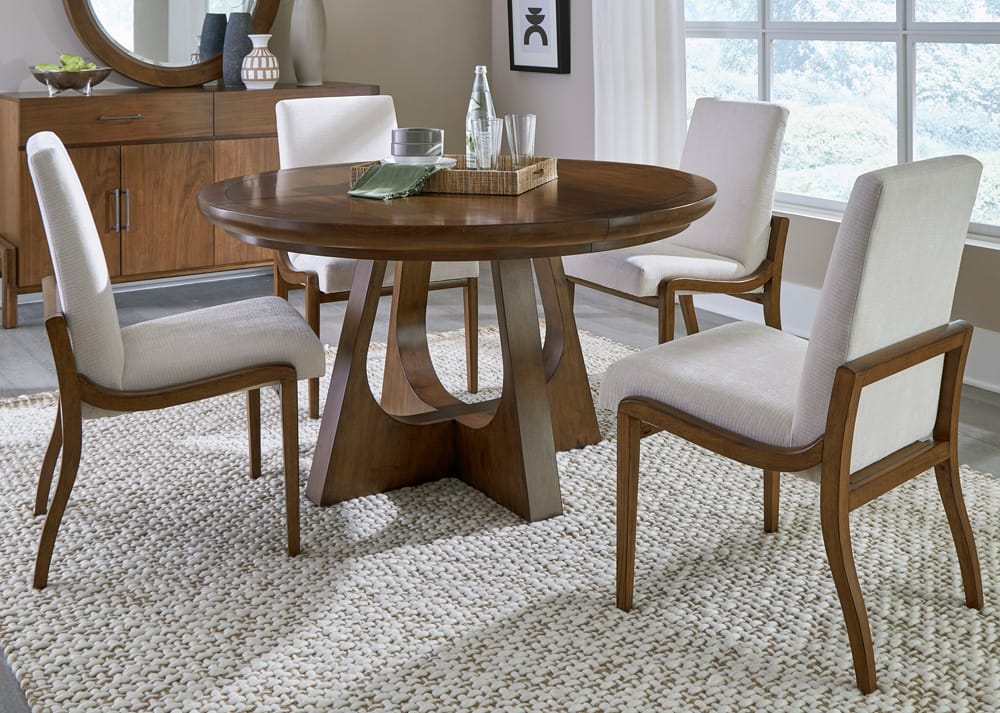 Palmetto Home - Manhattan Round 5-piece Dining Set - 350-650-5PC view 9