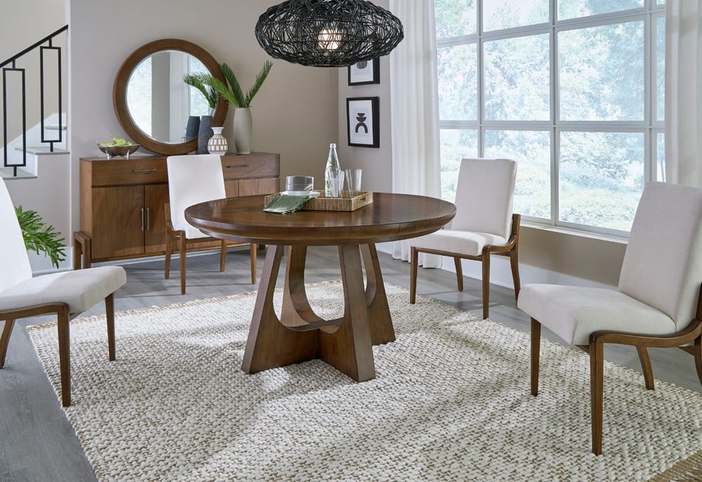 Palmetto Home - Manhattan Round 6-piece Dining Set - 350-650-6PC view 2