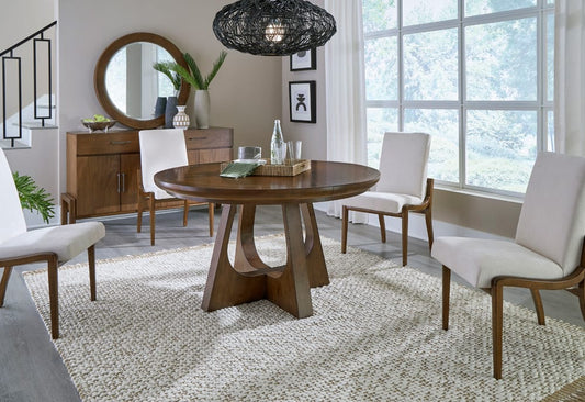 Palmetto Home - Manhattan Round 6-piece Dining Set - 350-650-6PC view 2