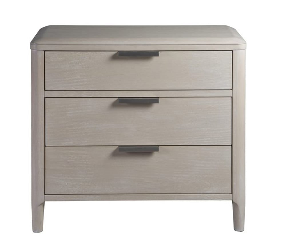 Palmetto Home - Pearl 3-drawer Nightstand with USB port - 230-3502 view 1