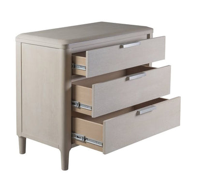 Palmetto Home - Pearl 3-drawer Nightstand with USB port - 230-3502 view 2