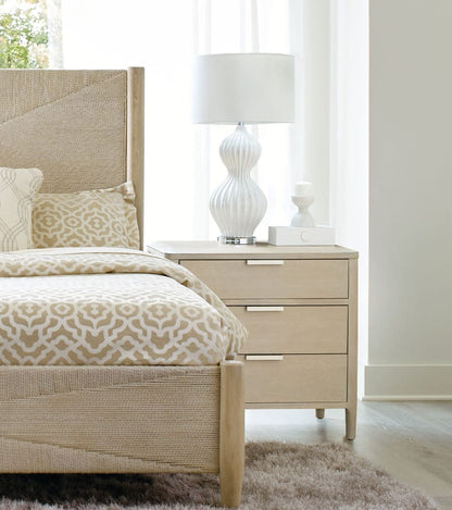 Palmetto Home - Pearl 3-drawer Nightstand with USB port - 230-3502 view 5