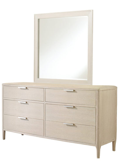 Palmetto Home - Pearl 6-Drawer Dresser and Landscape Wood Mirror Combo - 230-140-04M2 view 2