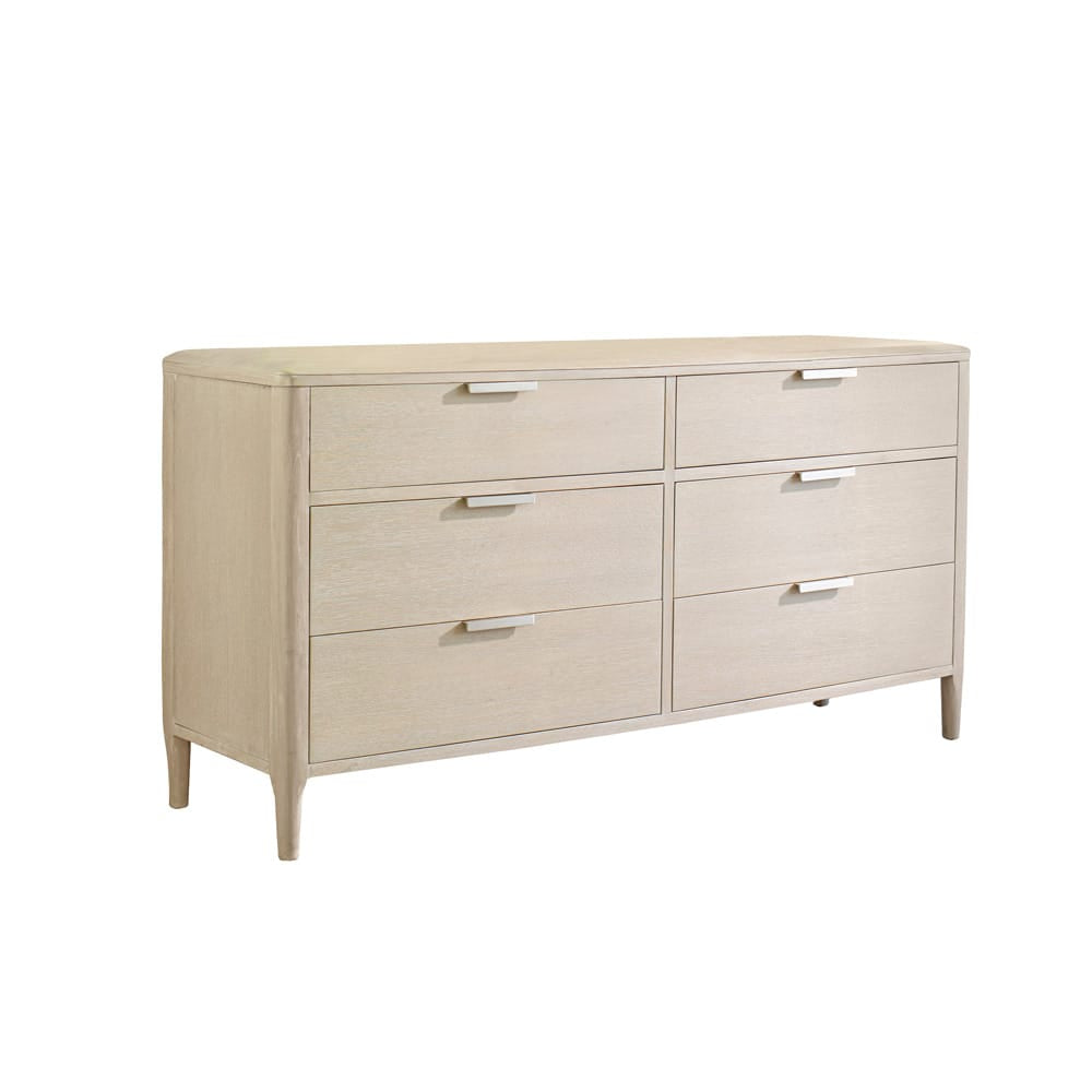 Palmetto Home - Pearl 6-Drawer Dresser and Woven Round Mirror Combo - 230-140-05M2 view 2